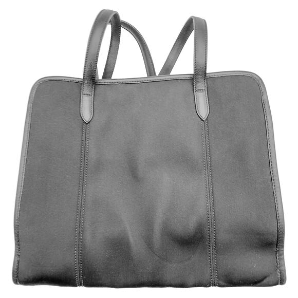 Vintage Coach Neo Collection Tote Handbag Black Neoprene/Leather Style 6206 - Picture 1 of 8